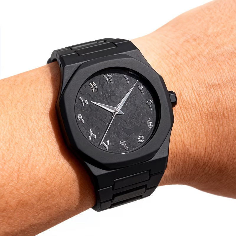 Set of 2 Arabic Aura Watch for Men & Women – Black & White